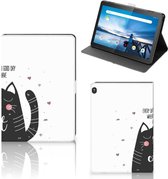 Hoes Lenovo Tablet M10 Hoes met Magneetsluiting Cat Good Day