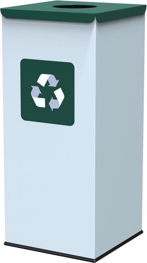 Alda Square Nord White Prullenbak 60L verte, déchets faciles à recycler -  déchets... | bol.com