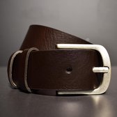Giuliano Uomo Heren Broekriem Bruin 130 cm