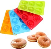 Hoogwaardige Siliconen Donutvorm - Donut Bakvorm - Goede Kwaliteit - Anti Kleeflaag - 6 Donuts - Zelf Donuts Bakken – Groen