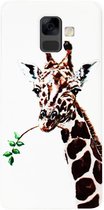 ADEL Siliconen Back Cover Softcase Hoesje voor Samsung Galaxy A6 (2018) - Giraffe