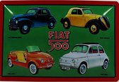 Wandbord - Fiat 500 Models