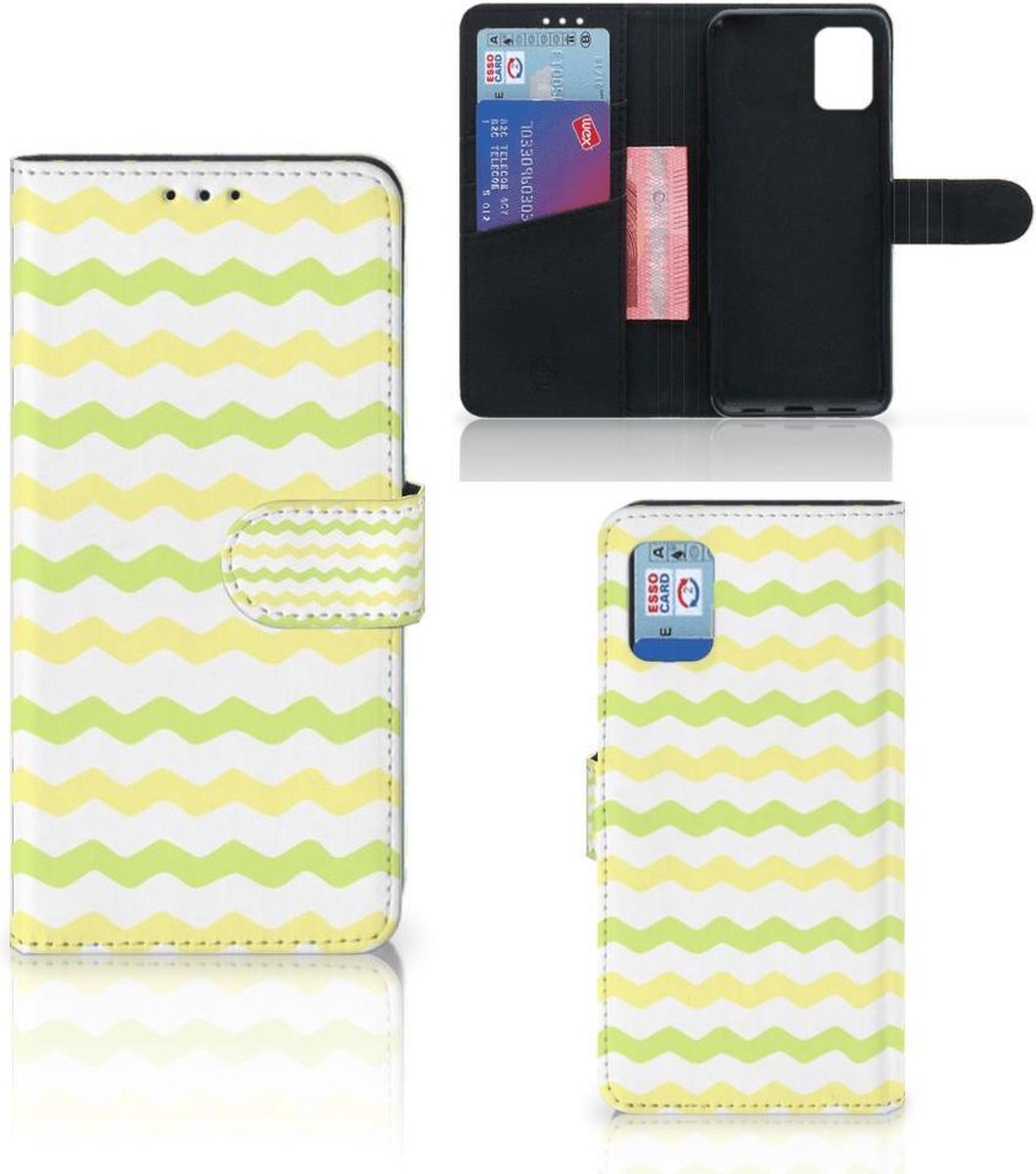 Samsung Galaxy A31 Telefoon Hoesje Waves Yellow