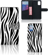 Beschermhoesje Geschikt voor Samsung Galaxy A31 Smartphone Hoesje Zebra