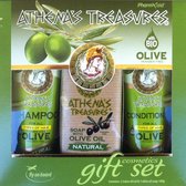 Pharmaid Athenas Treasures Cadauset 1 | Shampoo Natural | Conditioner Natural 60ml |Olijfolie zeep 100gr) | Cadeau Bad