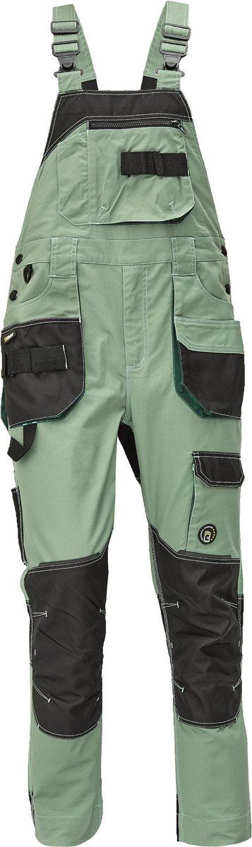 Cerva Dayboro bretelbroek / Amerikaanse overall groen maat 54