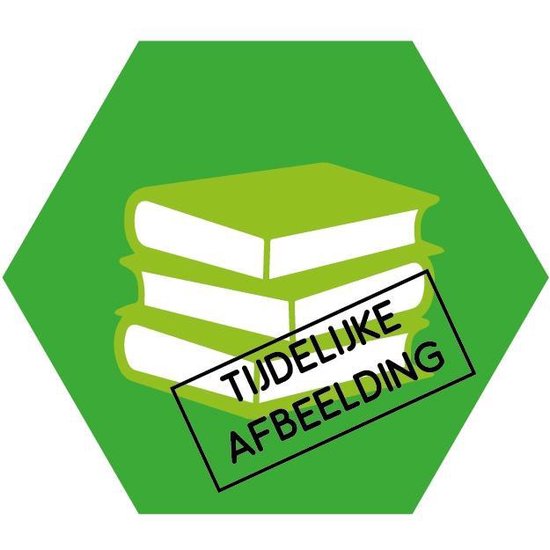 Drie groene boeken gestapeld met "TIJDELIJKE AFBEELDING" in een zwart kader.