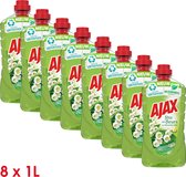Ajax Allesreiniger Fête des Fleurs Lentebloem 8 x 1L - Voordeelverpakking