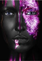 Purple Women Aluminium 70x100 cm wanddecoratie