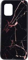 Shop4 - Xiaomi Mi 10 Lite 5G Hoesje - Harde Back Case Marmer Zwart