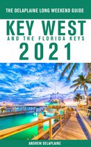 Boek "Key West and the Florida Keys 2021" met een tropische zonsondergang en jachthaven.