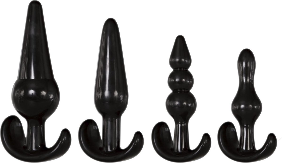 Goedkoopste Adam & Eve 4 Piece Anal Plug Kit Zwart