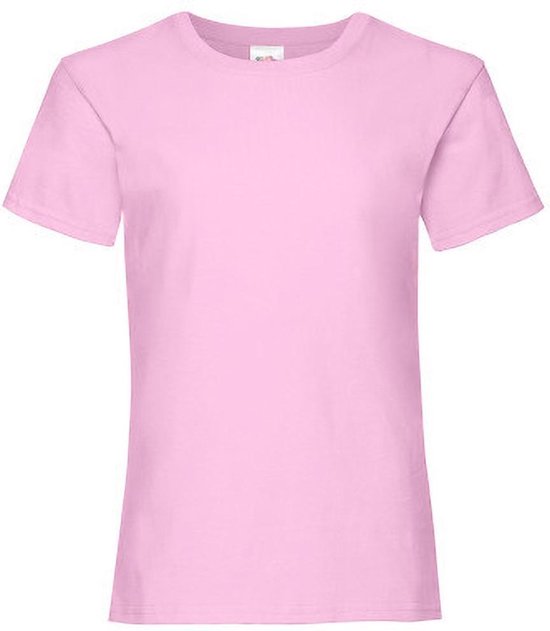 Fruit Of The Loom Filles T-shirt à manches courtes pour Kinder (2 pièces) (Rose clair)