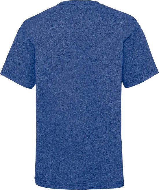 Fruit Of The Loom T-shirt unisexe à manches courtes pour Kinder / Enfants (Retro Heather Royal Blauw)