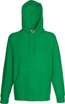 Fruit Of The Loom Heren Lichtgewicht Sweatshirt Met Capuchon / Hoodie (240 GSM) (Kelly Groen)