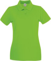 Fruit Of The Loom Vrouwen Dames-Fit Premium Poloshirt Met Korte Mouwen (Lime)