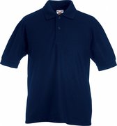Fruit Of The Loom Kinder / Kinderen Unisex 65/35 Pique Polo Shirt (2 stuks) (Donker Marine) 12-13 jaar