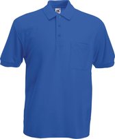 Fruit Of The Loom Heren Pocket 65/35 Pique © Poloshirt Korte Mouwen (Royaal Blauw)