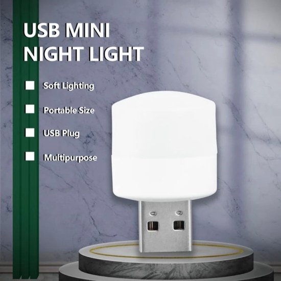 USB lampjes - USB licht - 2stuks - Warm licht - USB verlichting