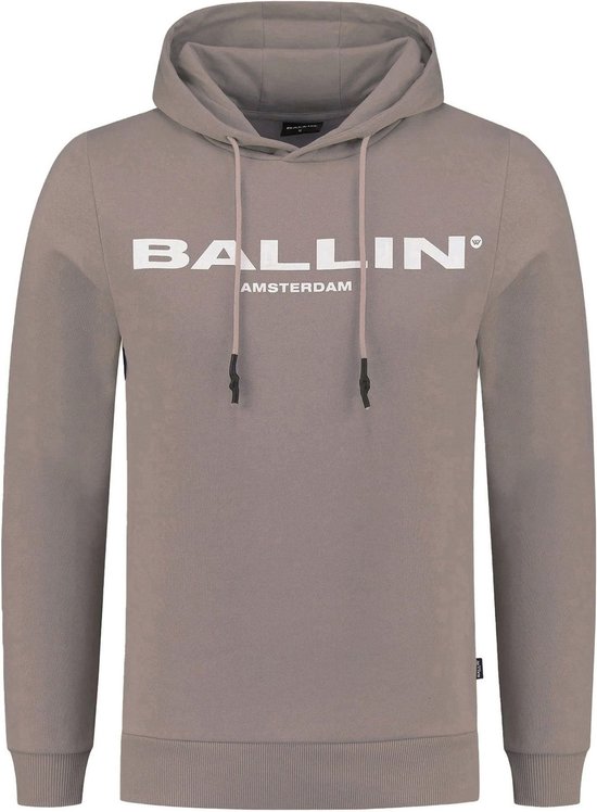 Ballin Amsterdam - Heren Slim Fit Hoodie - Bruin - Maat L | bol.com