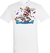 T-shirt Carnavalluh | Carnaval | Carnavalskleding Dames Heren | Wit | maat 5XL