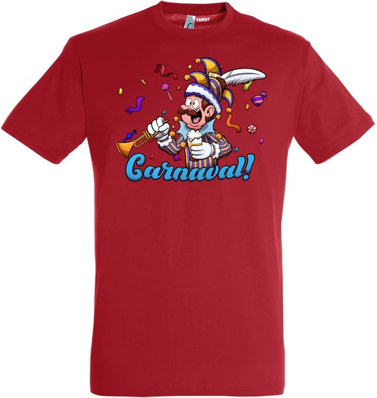 T-shirt Carnavalluh | Carnaval | Carnavalskleding Dames Heren | Rood | maat 3XL
