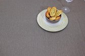 Jacquard Geweven Gecoat Luxe Tafellaken - Tafelzeil - Tafelkleed - Sofia moka - Hoogwaardig - Opgerold op dunne rol - Geen plooien - Rechthoekig - 140 cm x 280cm