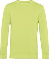 Organic Inspire Crew Neck Sweater B&C Collectie Lime Green/Yellow maat XS