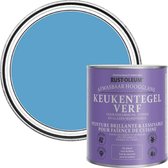 Peinture pour carrelage de cuisine Blauw Rust-Oleum haute brillance - Bleu céruleum 750 ml