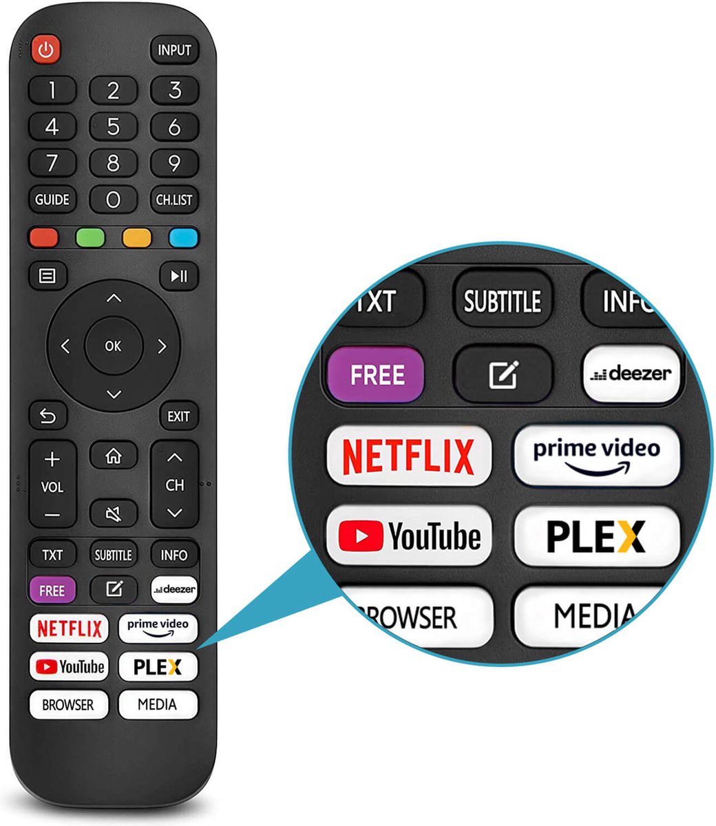 HKC HV24H1 Smart TV 24 Pouces (60 cm) Téléviseur avec Netflix, Prime Video,  Rakuten TV, DAZN, , Wifi, Triple-Tuner DVB-T2 / S2 / C, Dolby Audio  - AntteQ Group B.V.