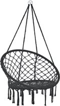 Katoenen hangstoel Tampico max 100 kg zwart