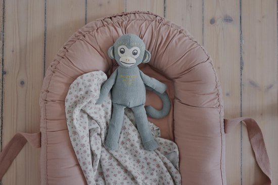 Elodie Snuggle - Knuffel - Knuffels - Knuffel Aap - Playful Pebble - Groen van Elodie — afbeelding 2