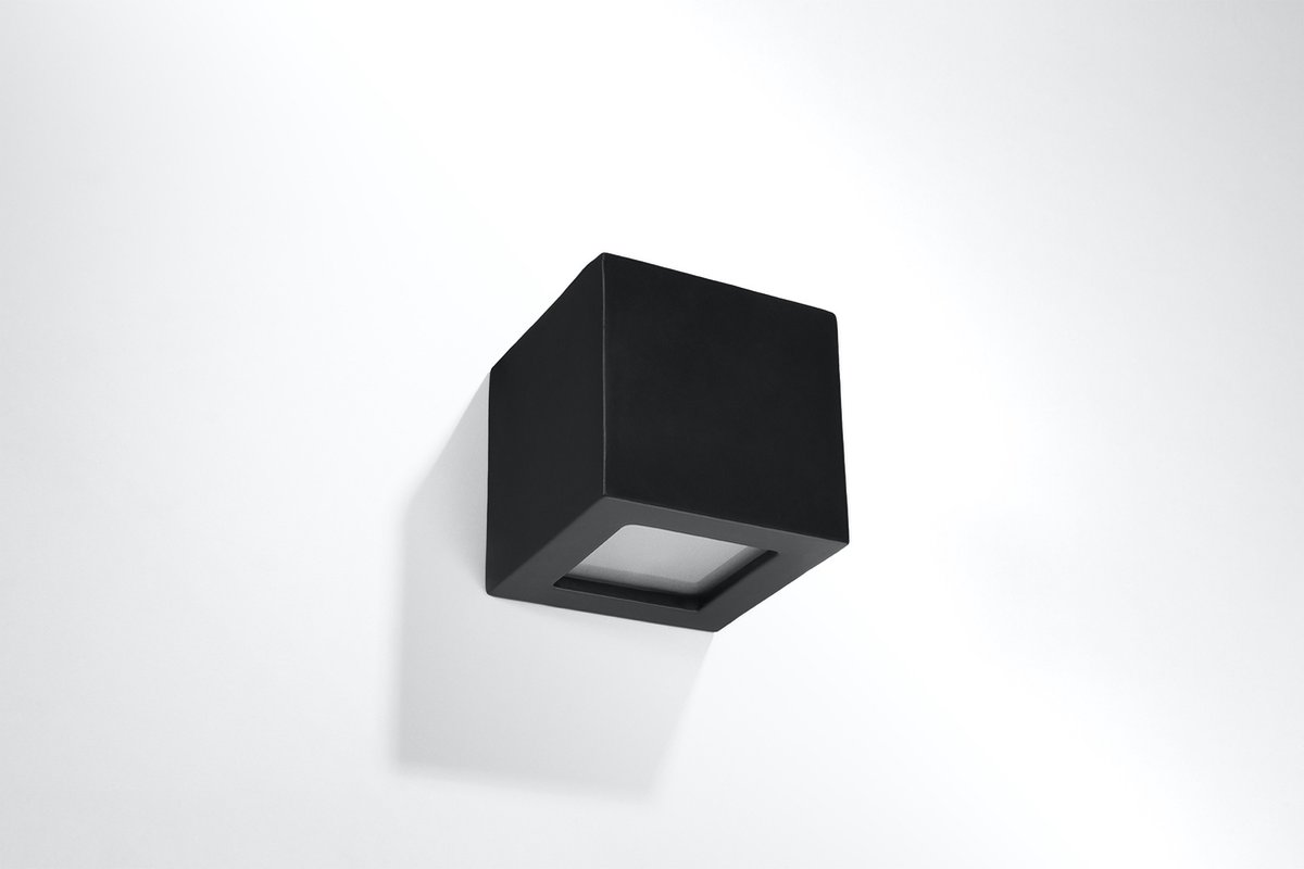 Sollux Lighting - Wandlamp keramiek LEO zwart