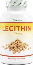 Lecithine 1200 mg – 240 softgels – premium: met fosfaathyden – sojalecithine zonder gentechniek – hoge dosis – premium kwaliteit - Vit4ever