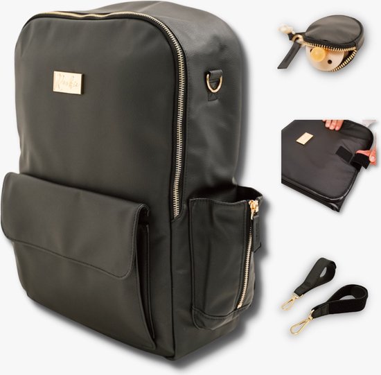 Design Backpack | Luiertas als rugzak en schoudertas | Incl. kinderwagen haakjes en verschoningsmat