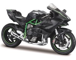 Maisto Kawasaki H2 R NINJA - Zwart schaalmodel motor voor verzamelaars - 1:12
