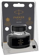 Parker vulpeninktfles | zwarte QUINK inkt | 57 ml schrijfinkt voor vulpen (Blister)