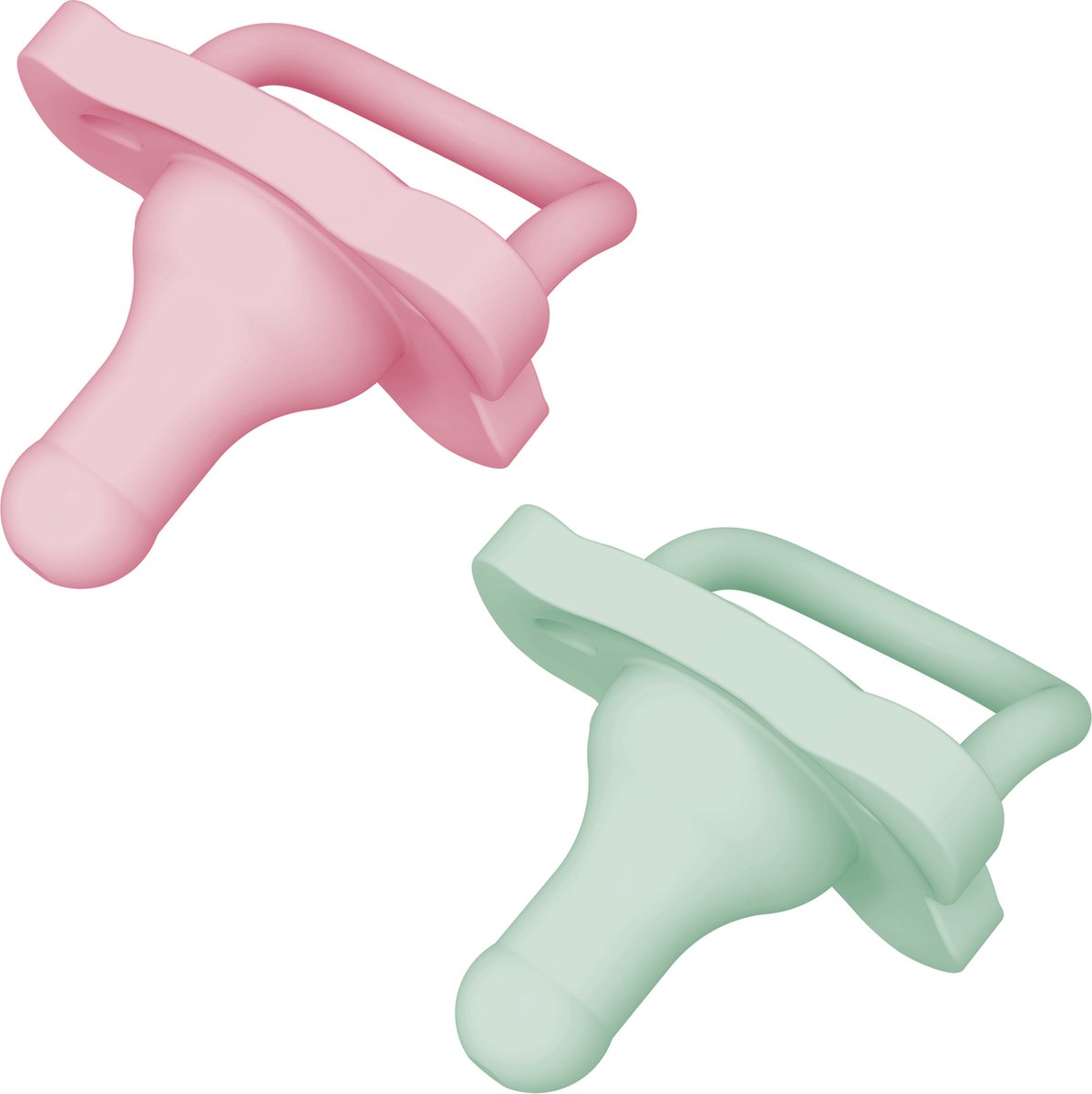 Dr. Brown’s HappyPaci Fopspeen - 0-6 mnd - Roze Groen - 2 stuks