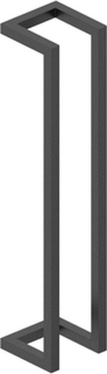 Saniclass Dual handdoekrek 60x12.5x12.5cm mat zwart