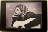 Kurt Cobain Nirvana gitaar Reclamebord van metaal METALEN-WANDBORD - MUURPLAAT - VINTAGE - RETRO - HORECA- BORD-WANDDECORATIE -TEKSTBORD - DECORATIEBORD - RECLAMEPLAAT - WANDPLAAT - NOSTALGIE -CAFE- BAR -MANCAVE- KROEG- MAN CAVE