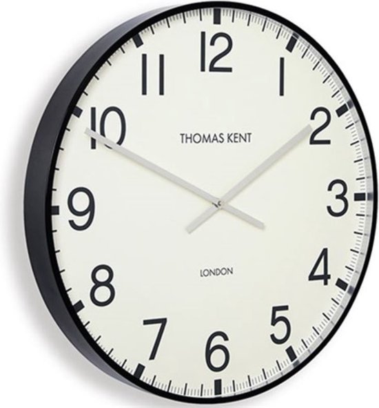 Thomas Kent - Wandklok rond Clocksmith M - 40cm - Zwart