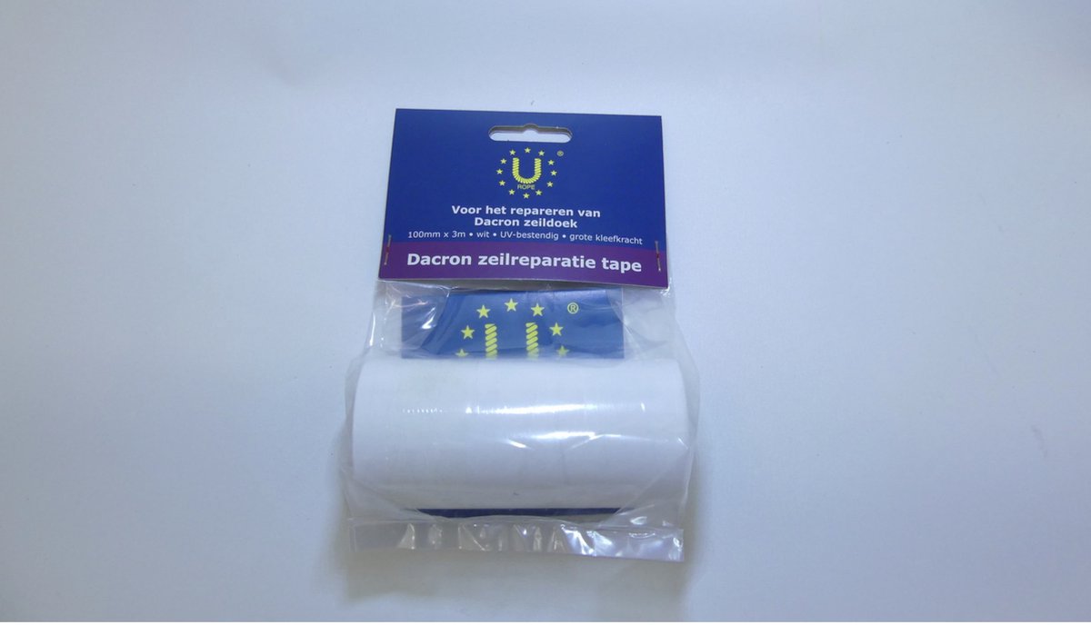 Wit Dacron zeilreparatie tape-100mm breed x 3 mtr lang - kite reparatietape- jachtzeil reparatietape-Surfzeilk-Wing.
