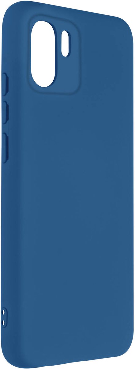 Avizar Soft Touch Hoesje voor Redmi A1 / A2 van semi-rigide siliconen Antislip, Blauw