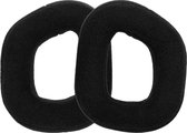 kwmobile 2x fluwelen oorkussens geschikt voor Corsair HS80 koptelefoons - Kussens voor over-ear-koptelefoon in zwart