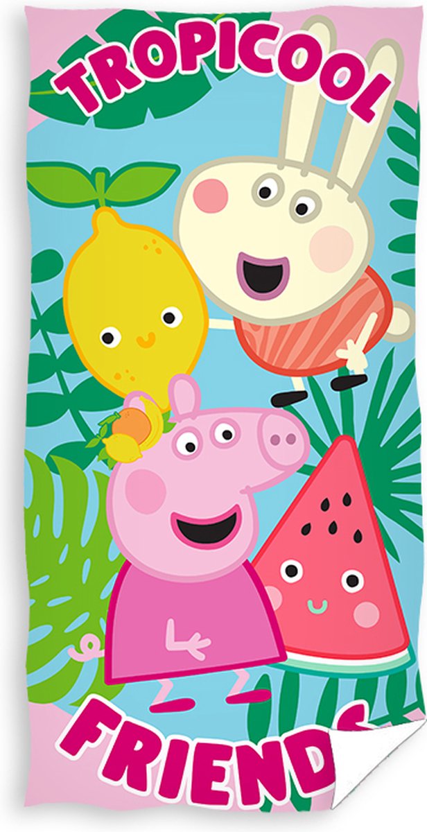 Peppa Pig strandlaken Tropical friend 70 x 140 cm