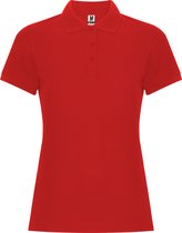 Rode dames unisex Polo korte mouwen Pegaso merk Roly maat XL