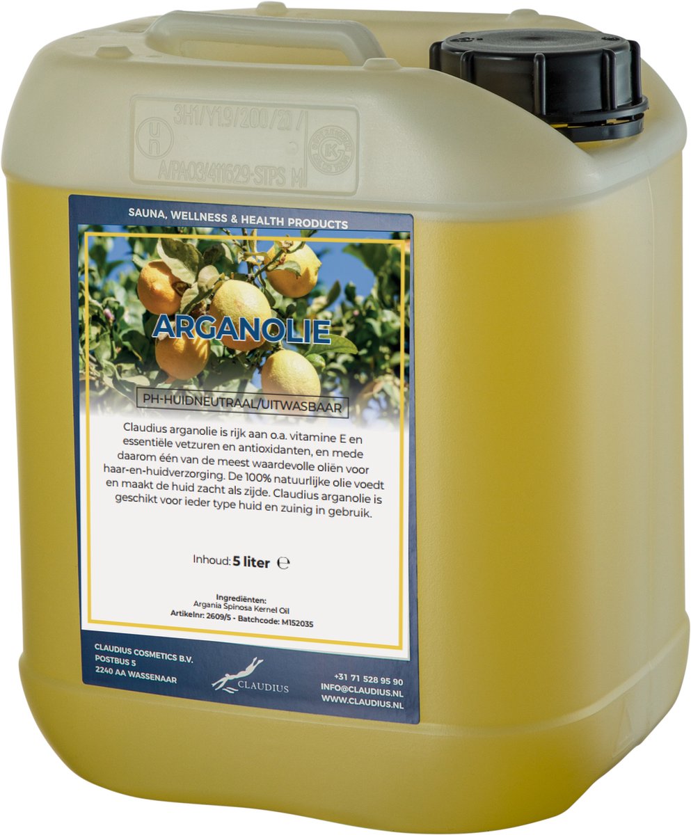 Goedkoopste Arganolie 5 liter - 100 natuurlijk - onbewerkt - biologisch en koudgeperst - goed voor huid, haar en lichaam