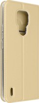 Motorola Moto E7 Cover Kaarthouder Functie Stand Dux Ducis goud