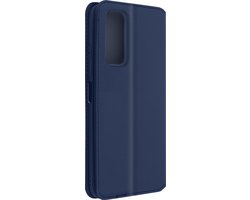 Avizar Hoesje Geschikt voor Samsung Galaxy A32 5G met Pasjeshouder en Standfunctie, Blauw