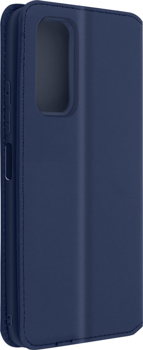 Hoes Geschikt voor Samsung Galaxy A32 5G klep portefeuille, video standaard blauw